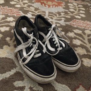 Old Skool Vans Black and White